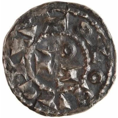 Denier - William III and Hugh, marquess of Gothie ND back