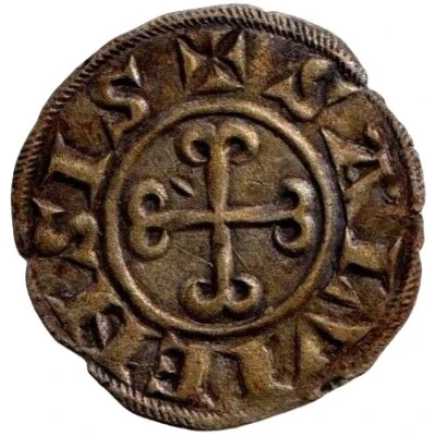 Denier with anchored cross - Bernard II ND back