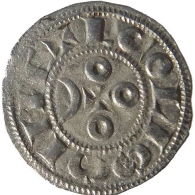 Denier with crescent - Immobilization of Louis IV ND back