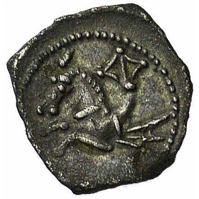 Denier with hippocampus facing left 75 BC - 70 BC back