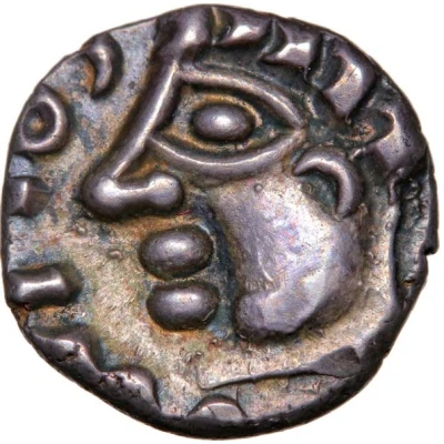 Denier with large eye SOLIMA/COLIMA 60 BC - 40 BC front