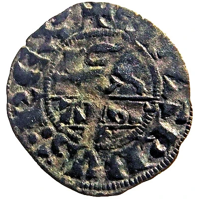 Denier with leopard - Edward III ND front