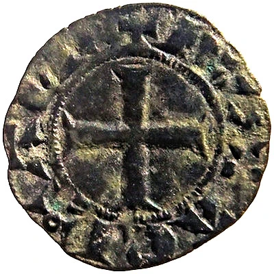 Denier with leopard - Edward III ND back