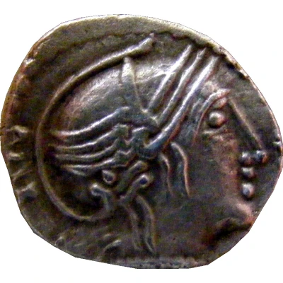 Denier with rider AMBILLI / EBVRO 80 BC - 70 BC front