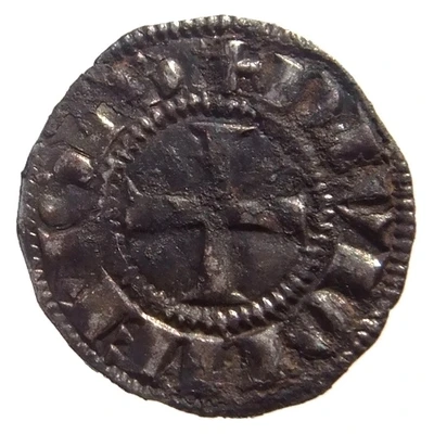 Denier with shield - Robert II Dijon ND back