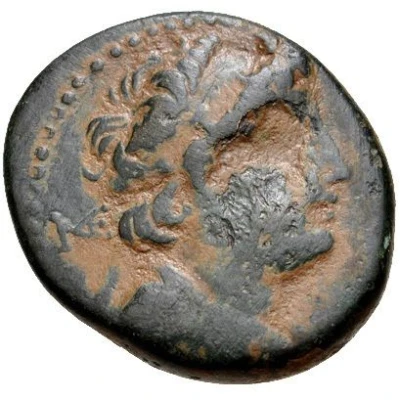 Dichalkon - Demetrios II Sidon 183-186 130 BC - 127 BC front