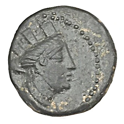 Dichalkos Prow of galley 186 BC - 185 BC front