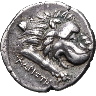 Didrachm - Charistidas 210 BC - 185 BC back