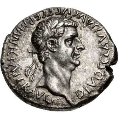 Didrachm - Nero and Claudius DIVOS CLAVD AVGVST GERMANIC PATER AVG back