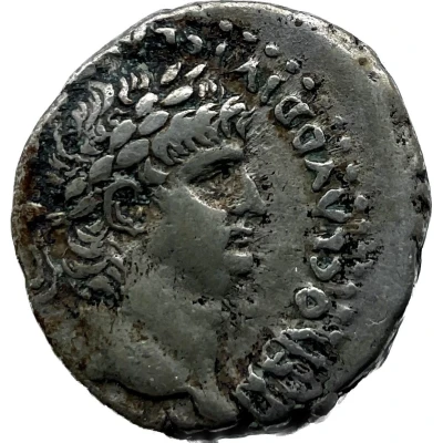 Didrachm - Nero and Claudius DIVOS CLAVD AVGVST GERMANIC PATER AVG front
