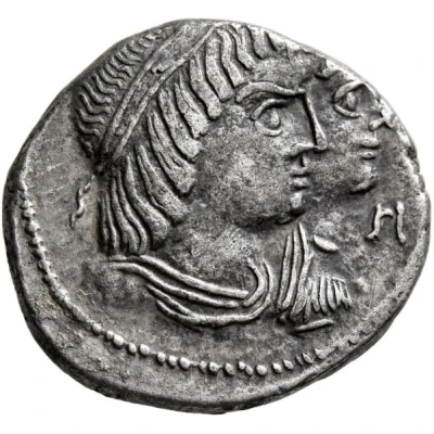 Didrachm - Obodas III and Hagaru I 28 BC - 27 BC front