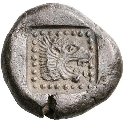 Didrachm 522 BC - 520 BC back