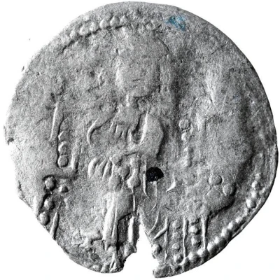 Dinar - Chaka - Early Noghay rule in Bulgaria unknown mint; stamped Tamgas; imitation of Venetian grosso ND back