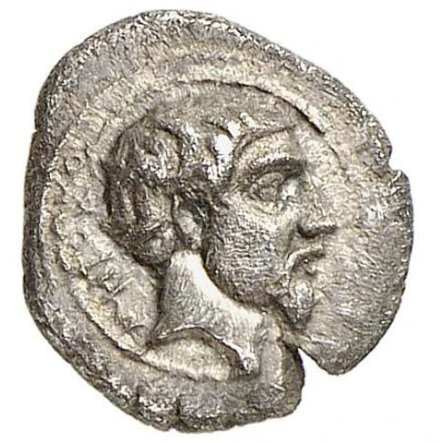 Diobol - Metokos ΜΗΤΟΚΟ on obverse 405 BC - 391 BC front