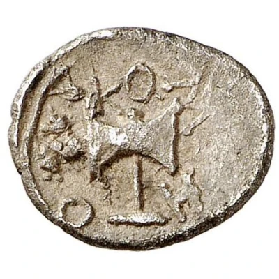 Diobol - Metokos Vine branch on reverse 405 BC - 391 BC back