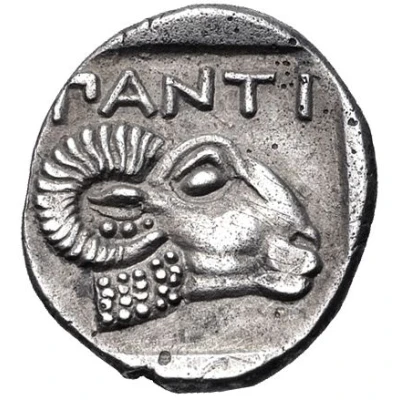 Diobol Panticapaeum 410 BC - 380 BC back