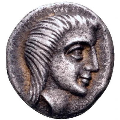 Diobol - Saratokos Type I; Σ-Α 407 BC - 369 BC front