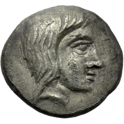 Diobol - Saratokos Type II; ΣΑΡΑΤΟΚΟ 407 BC - 369 BC front