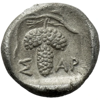 Diobol - Saratokos Type I 407 BC - 369 BC back