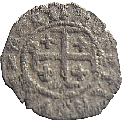 Double Denier - Henry II cross of Jerusalem ND back