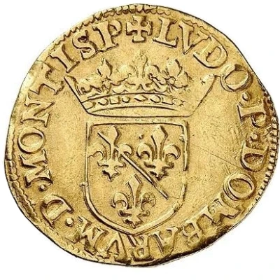 Double Gold Ecu - Louis II front