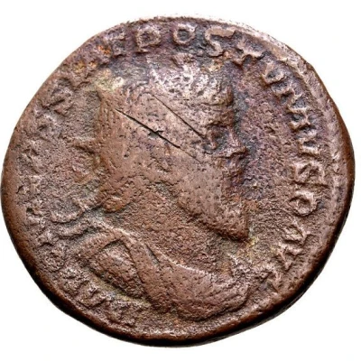 Double Sestertius - Postumus RESTITVTOR GALLIAR; Lugdunum front