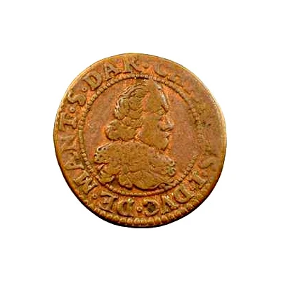 Double Tournois - Charles I 11th type front