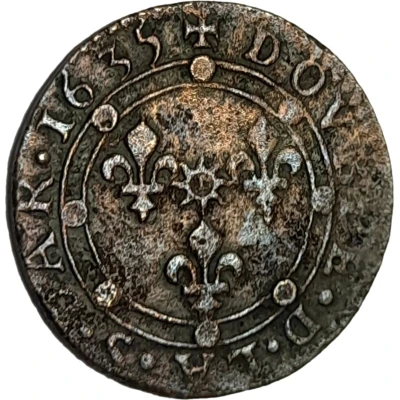 Double Tournois - Charles I 15th type back