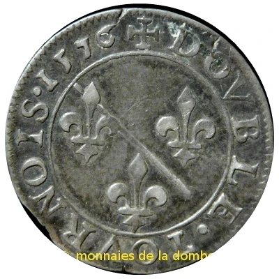 Double Tournois - Louis II 1st type; Silver pattern strike back