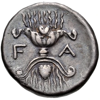 Drachm -134th-143rd Olympiad 244 BC - 208 BC back