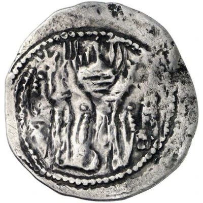 Drachm - Alchon Huns - Anonymous Sassanian type, Shapur II imitation, Type 39, unknown back