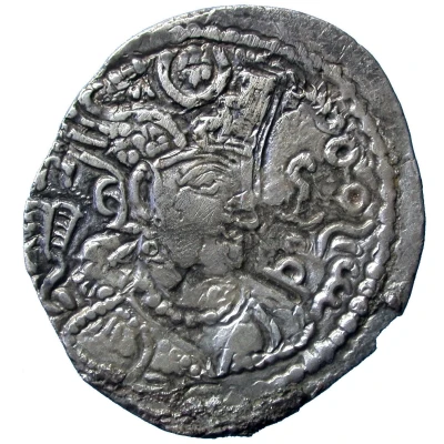 Drachm - Alchon Huns - Tobazini Sassanian type, Warham IV imitation, Type 32, unknown front