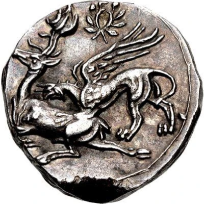 Drachm - Ariarathes I Gaziura 333 BC - 322 BC back