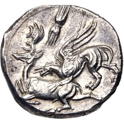 Drachm - Ariarathes I Gaziura 333 BC - 322 BC back