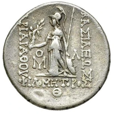 Drachm - Ariarathes VII Philometor 109 BC - 107 BC back