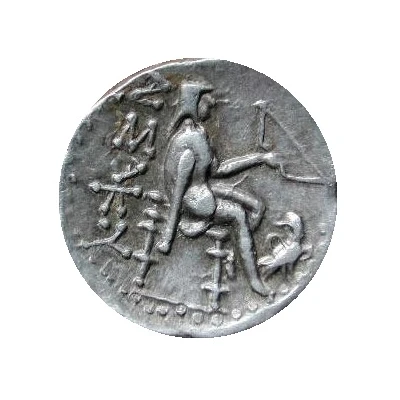 Drachm - Arsaces II Rhagae-Arsacia 211 BC - 191 BC back