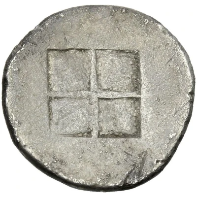 Drachm - Deo- 492 BC - 470 BC back