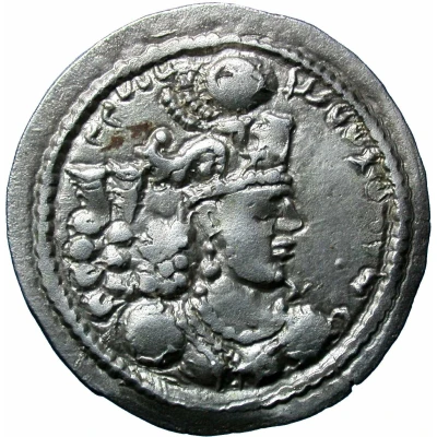 Drachm - Hunnic tribes Kidarites Sassanian style, Varhran /Bahram/ IV imitation, Taxila front