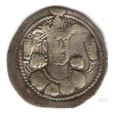 Drachm - Kidara I Sassanian style, type 16, Gandhara front