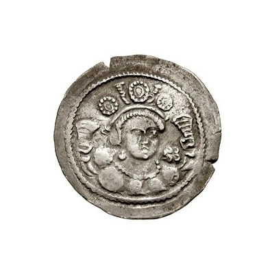 Drachm - Kidara Sassanian style, type 11A, Gandhara front