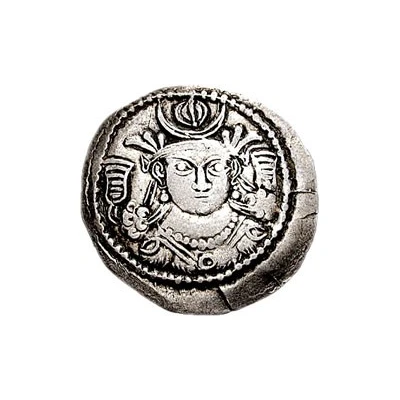 Drachm - Kidarites - Anonymous Sassanian style, type 15, King B, unknown front