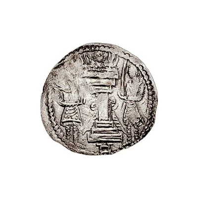 Drachm - Kidarites Sassanian style, type 14, var. 3, Gandhara back