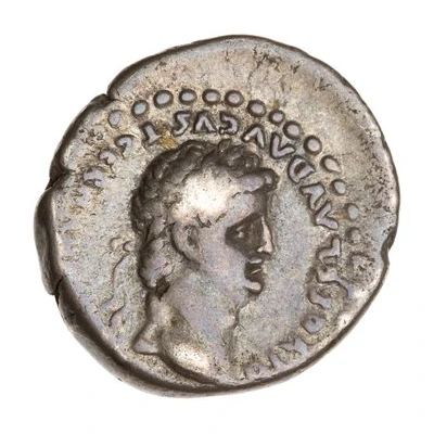 Drachm - Nero and Claudius DIVOS CLAVD AVGVST GERMANIC PATER AVG back