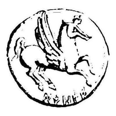 Drachm Pegasus; Iberian script 250 BC - 206 BC back