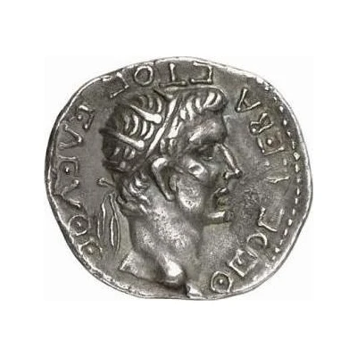 Drachm - Tiberius ΘΕΟϹ ϹΕΒΑϹΤΟϹ ΕΛΕΥΘΕ back