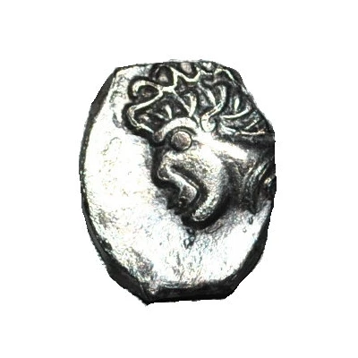 Drachm with negroid head S75 variant 121 BC - 52 BC front