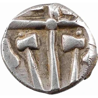 Drachm with opposed axes 121 BC - 52 BC back