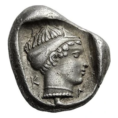 Drachm 411 BC - 404 BC back