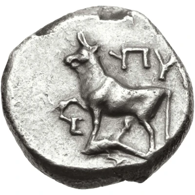 Drachm 387 BC - 340 BC front