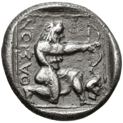 Drachm 390 BC - 335 BC back